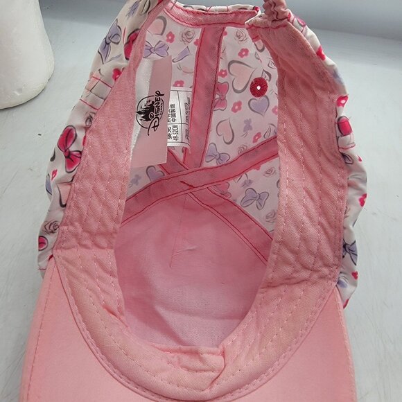 Disney Minnie Mouse Pink Infant Cap With Bow Hearts Casual Cute Outdoors - Picture 7 of 9